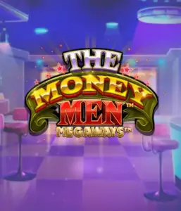 Experience the dynamic world of The Money Men Megaways game by Pragmatic Play, showcasing a striking logo with shining stars set against a luxurious casino backdrop. This image conveys the excitement and glamour of high-stakes gambling with its stunning ambiance and design. Ideal for gambling fans craving high-energy gaming. 