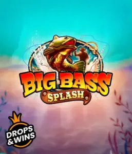 Dive into the action-packed adventure of the Big Bass Splash game by Pragmatic Play, featuring a lively fish leaping out of water. This graphic captures the spirit of angling with striking text and exciting visuals. Great for anglers, promising a captivating gaming experience. 