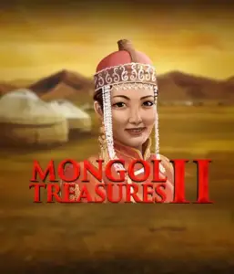 Explore the vibrant heritage of Mongolia with Mongol Treasures 2 slot by Endorphina, featuring a graceful Mongolian woman clothed in traditional attire against a pastoral Mongolian steppe backdrop. This image captures the beauty of Mongolian culture, delivering a memorable visual adventure. 