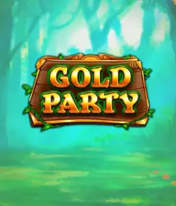 Step into the enchanted forest of the Gold Party game by Pragmatic Play, highlighting a rustically styled wooden sign engraved with golden letters. The backdrop of misty green forest adding a sense of mystery to the game's theme. Perfect for fans of magical and nature-inspired games, promising a delightful escape. 